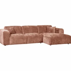 Woood CLOUD chaise longue rechts geweven chenille terra Clearance