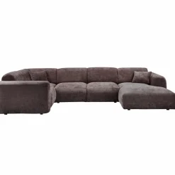 Woood CLOUD hoekbank links geweven chenille warm bruin Clearance