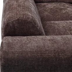 Woood CLOUD hoekbank links geweven chenille warm bruin Clearance