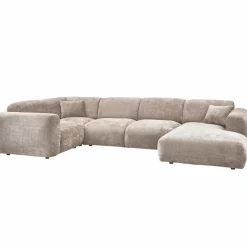 Woood CLOUD hoekbank links geweven chenille naturel New