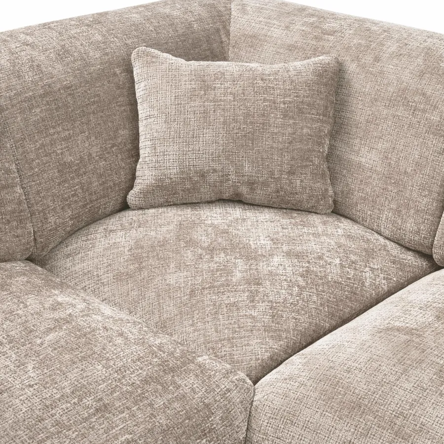 Woood CLOUD hoekbank links geweven chenille naturel New