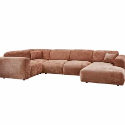 Woood CLOUD hoekbank links geweven chenille terra Outlet
