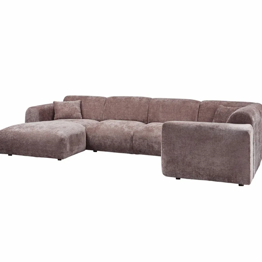 Woood CLOUD hoekbank rechts geweven chenille taupe Clearance