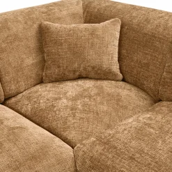 Woood CLOUD hoekbank rechts geweven chenille honinggeel Online