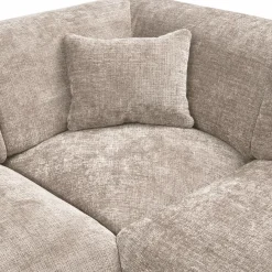 Woood CLOUD hoekbank rechts geweven chenille naturel Discount