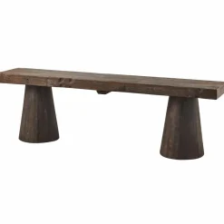 Woood Clyde bankje hout donkerbruin Online