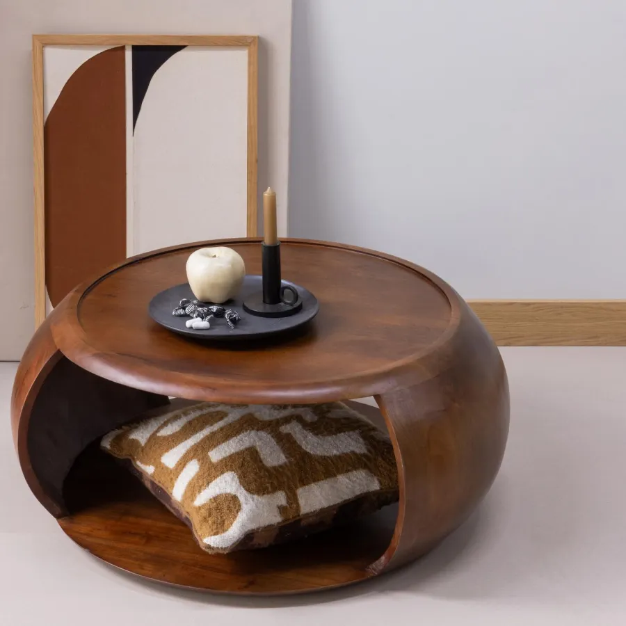 Woood Cole Salontafel Mango Hout Bruin Hot