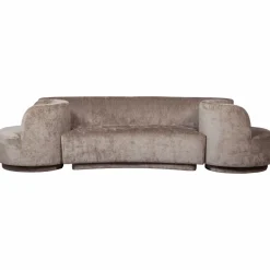 Woood Combi-popular: bankje + fauteuils taupe New