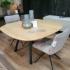 Woood Combi-tablo: Organisch Eiken 130x130 & 2-standen Poot Vierk Online