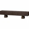 Woood Crumble carved tv meubel mango walnoot Clearance