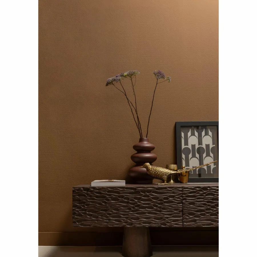 Woood Crumble carved tv meubel mango walnoot Clearance