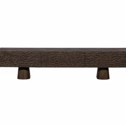 Woood Crumble carved tv meubel mango walnoot Clearance