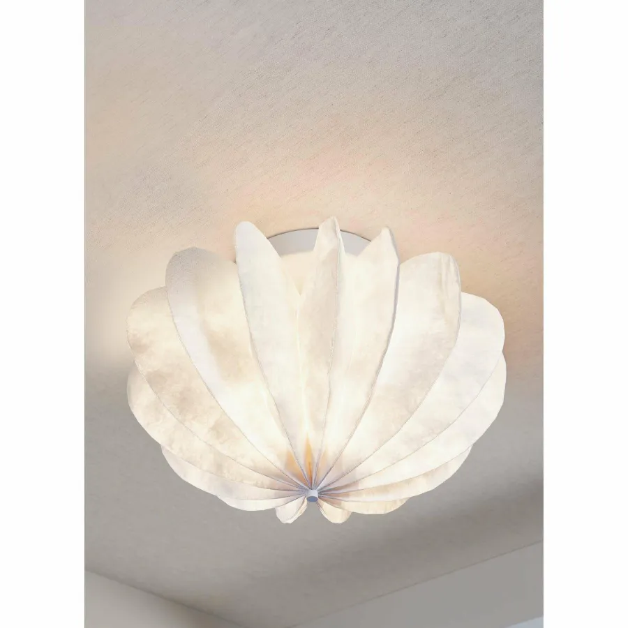 Woood DALIA plafond/wandlamp tyvek papier wit 28xO40CM New