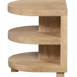 Woood Darren Halfronde Bijzettafel Mango Hout Naturel Hot