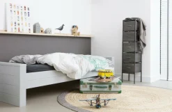Woood Dennis Bed 90x200 Cm Grenen Betongrijs Geborsteld [fsc] Best