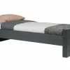 Woood Dennis Bed 90x200 Cm Grenen Steel Grey Geborsteld [fsc] Best
