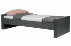 Woood Dennis Bed 90x200 Cm Grenen Steel Grey Geborsteld [fsc] Best
