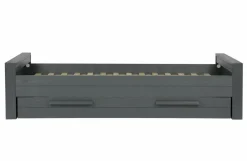 Woood Dennis Bed 90x200 Cm Grenen Steel Grey Geborsteld [fsc] Best