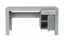 Woood Dennis Bureau Grenen Betongrijs Geborsteld [fsc]