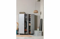 Woood Dennis 3-deurs Kast Grenen Betongrijs Geborsteld [fsc] Clearance