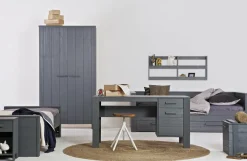 Woood Dennis Kast Grenen Steel Grey Geborsteld [fsc] Sale