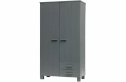 Woood Dennis Kast Met Laden Grenen Steel Grey Geborsteld [fsc] New