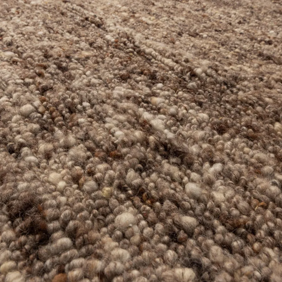 Woood EFIA vloerkleed wol bruin melange 170x240CM Online