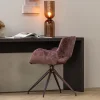 Woood Eliva eetkamerstoel structure velvet paars - set van 2 Online