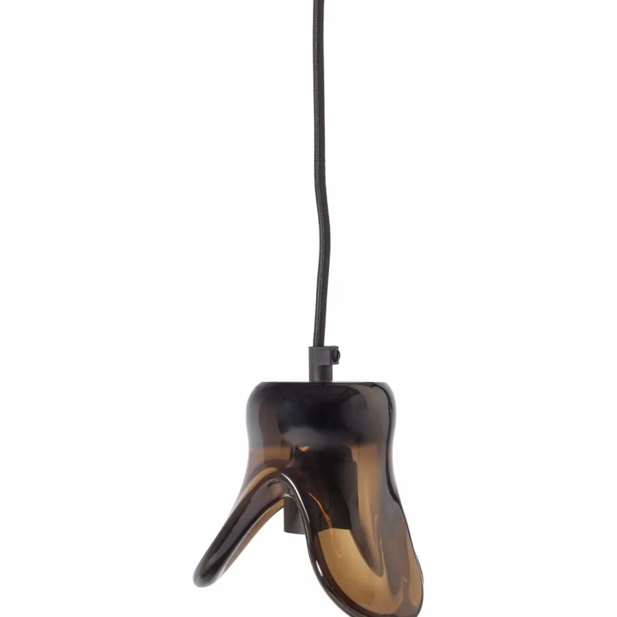 Woood Elle hanglamp klein glas bruin Online