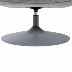 Woood Elvi Draaifauteuil Chenille Structuur Lichtgrijs