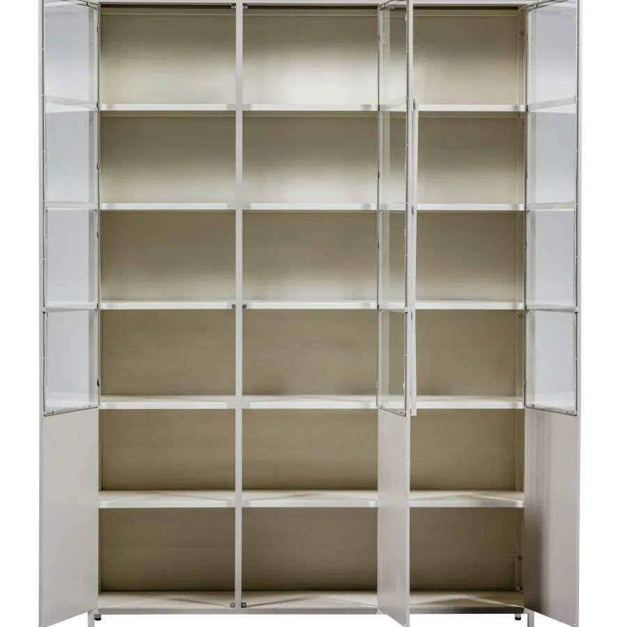 Woood Exhibit vitrinekast XL metaal zand Online