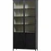 Woood EXHIBIT XL 2-deurs vitrinekast metaal zwart Outlet