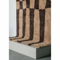 Woood FAFA vloerkleed grafisch dessin bruin 200x300CM Outlet