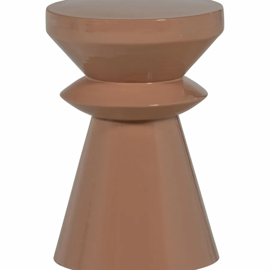 Woood Fedde bijzettafel metaal oud roze Hot