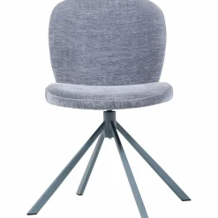 Woood Femke Eetkamerstoel Chenille Blauw Clearance