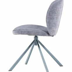 Woood Femke Eetkamerstoel Chenille Blauw Clearance