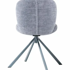 Woood Femke Eetkamerstoel Chenille Blauw Clearance