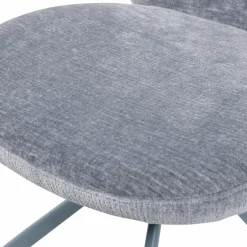 Woood Femke Eetkamerstoel Chenille Blauw Clearance