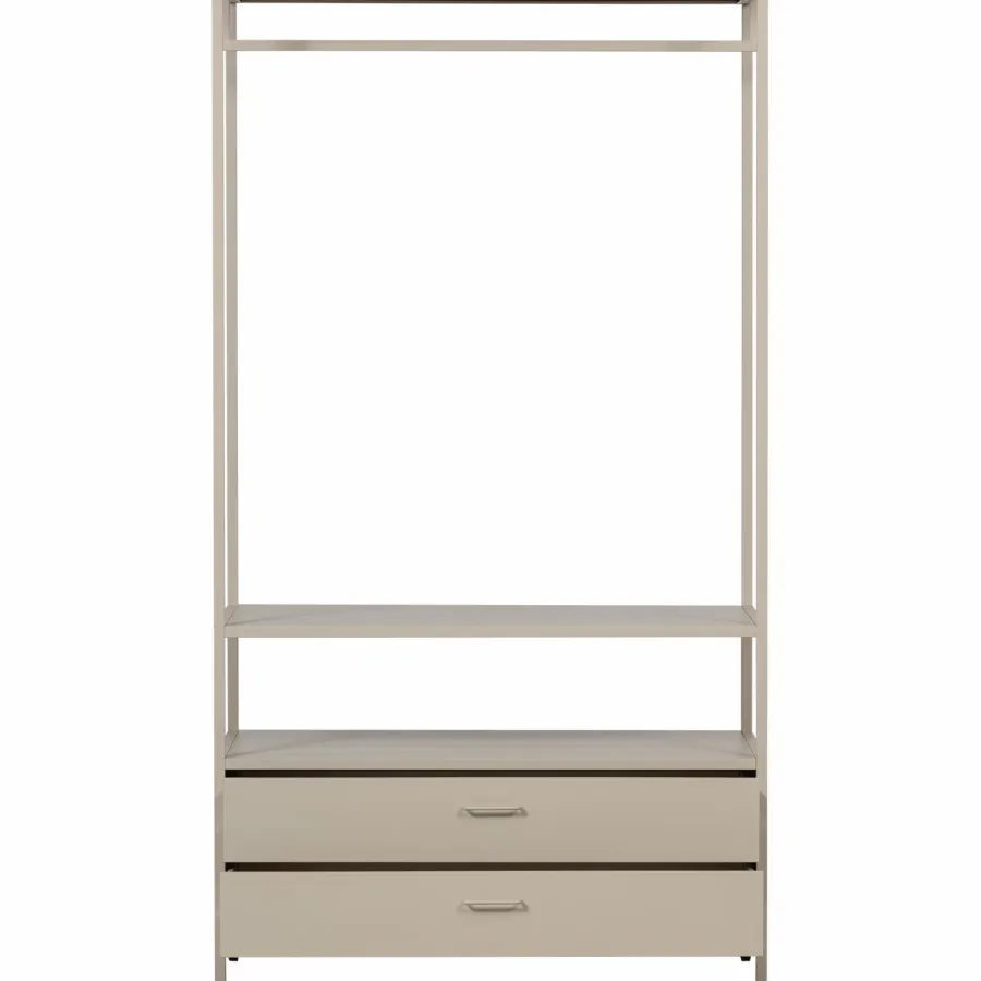 Woood Ferris open kledingkast 100 cm metaal zand Outlet