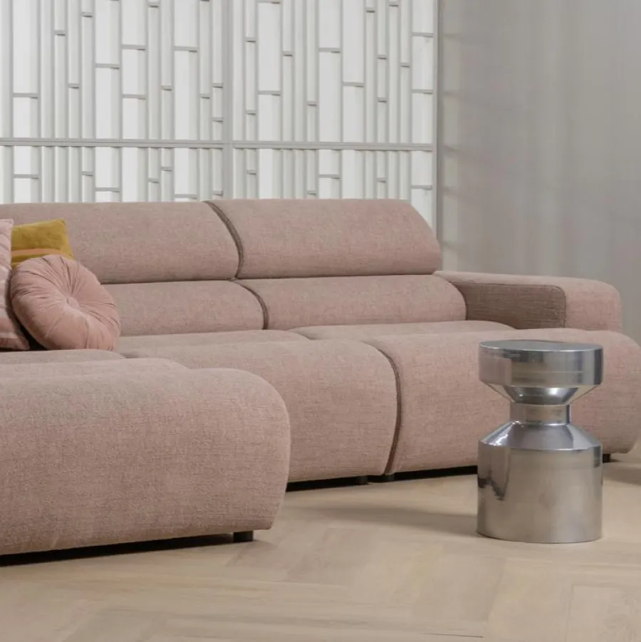 Woood Ferry bijzettafel metaal chrome New