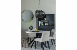 Woood Finca Buffet-/ Drankkast Grenen Diep Zwart [fsc] Online