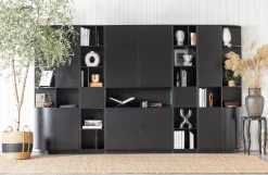Woood Finca Open Vakkenkast 40 Cm Zwart [fsc] Outlet