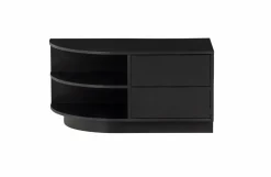 Woood Finca Tv Meubel Rond Links 78 Cm Grenen Zwart [fsc] Clearance