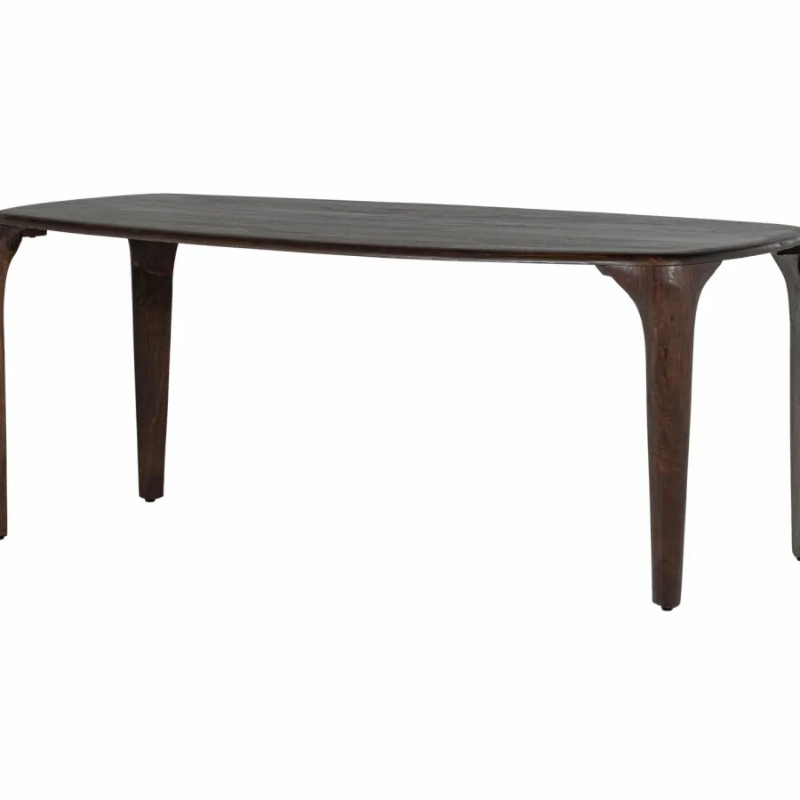 Woood Fiore Eettafel Mango Hout Donkerbruin 190x95 Cm