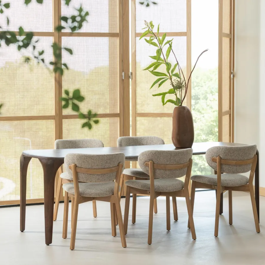 Woood Fiore Eettafel Mango Hout Donkerbruin 230x95 Cm Online