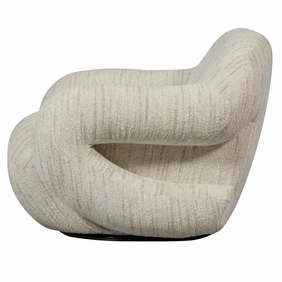 Woood Folke fauteuil chenille naturel melange Hot