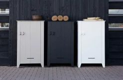 Woood Gijs Boerenkast Bezaagd Grenen Zwart [fsc] Online