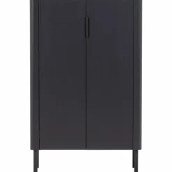 Woood Gunnar 2-Deurs Kast Grenen Matzwart [fsc] Outlet