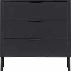Woood Gunnar Ladekast Grenen Matzwart [fsc] Hot