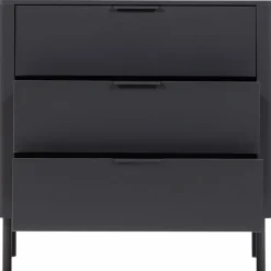 Woood Gunnar Ladekast Grenen Matzwart [fsc] Hot